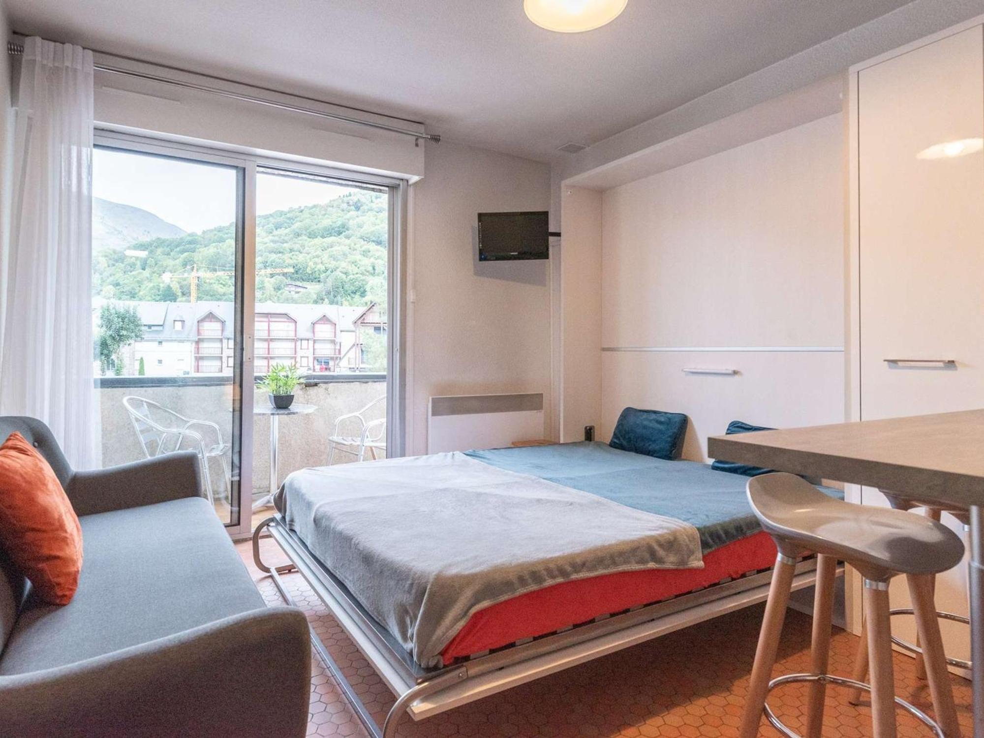 Charmant Studio Cabine 4 Pers. Avec Balcon, Proche Centre Et Thermes A Saint-Lary-Soulan - Fr-1-296-231 ภายนอก รูปภาพ